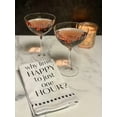 thumbnail image 3 of Red Vanilla Waterfall Optic Coupe Cocktail Champagne Glass 340ml Set/6, 3 of 6