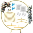 thumbnail image 1 of Kit Arco Globos Metálico Soporte - Marco Circular de Arco Metálico para Decoración de Fiesta, Kit de 10 Piezas, Soporte Resistente para Flores, Ideal para Bodas y Eventos, 1 of 4