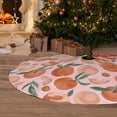 thumbnail image 6 of Yiaed Painting Peach Print Christmas Tree Skirt , Tree SkirtsTree Mat for Christmas Winter Holiday Indoor Decorations-36", 6 of 7