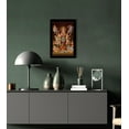 thumbnail image 5 of IBA Indianbeautifulart Goddess Durga With Kaali & Saraswati Picture Frame Religious Poster Black Wall Frame Deity Photo Frame Wall Decor&nbsp;For Home/ Office/ Temple-6 x 8 Inches, 5 of 7