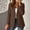 #H-Brown, variant on Summer Blazer Jackets for Women Lightweight Fully Lined Classic Work Office Button Suit with Pockets,Black,Size L