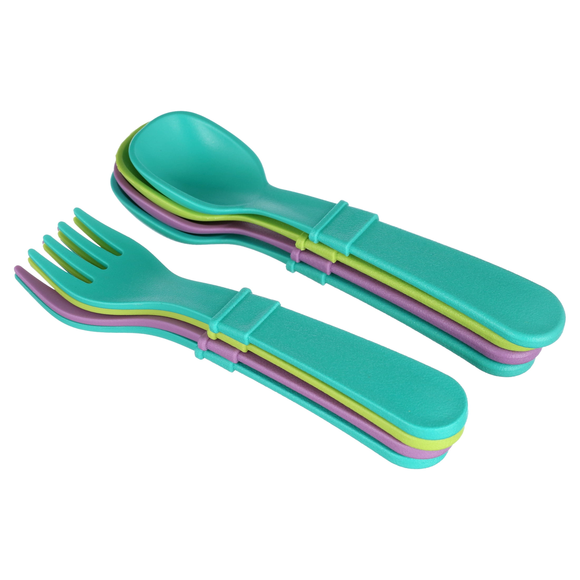 Re-Play Utensils 8 Pack Tbw - Flatware Set for Kids - Eco-Friendly & Safe