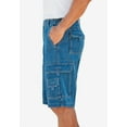 thumbnail image 3 of Boulder Creek By Kingsize Men's Big & Tall  12" Side Elastic Denim Cargo Shorts, 3 of 5