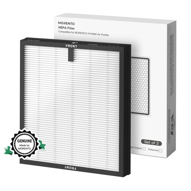 MORENTO 2 Filtres de Remplacement pour Purificateur d'Air HY4866, Version Originale