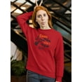 thumbnail image 2 of Come In For A Bite Sweatshirt Women -Image by Shutterstock, Female 4X-Large, 2 of 4