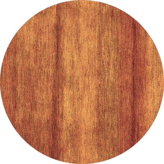 Ahgly Company Indoor Round Abstract Brown Contemporary Area Rugs, 5' Round