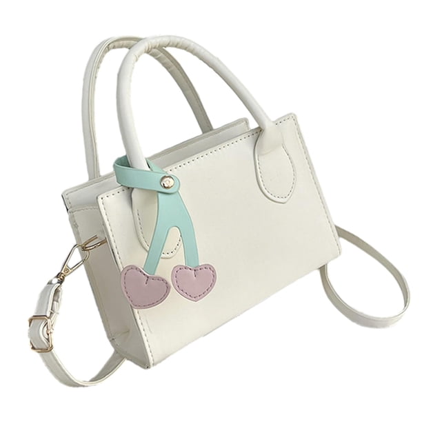 Bolso de Mano Sunnimix Blanco para Mujer de Cuero PU