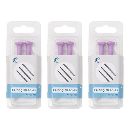 6Pcs Wool Felting Needle with Ergonomic Grip Needle Felting Supply Felting Needle Wool Felt Needle Crafting Tool