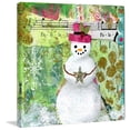 thumbnail image 2 of "Fa La La Snowman" by Jill Lambert Painting Print on Wrapped Canvas, 2 of 5
