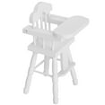 thumbnail image 4 of Silla alta para casa de muñecas Jadeshay Silla de madera en miniatura 1/12, 4 of 11
