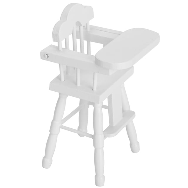 Chaise Haute Miniature, Chaise Miniature, Chaise de Maison de Poupée, Modèle de Chaise Haute Miniature pour Maison de Poupée 1/12