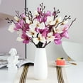 thumbnail image 5 of 5 prongs and 20 heads of gladioli artificial bouquet magnolia flower, 5 of 7