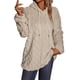 thumbnail image 2 of Ropa para mujer,Chaqueta informal de invierno con capucha para mujer, de manga larga, de poliéster, color liso, para uso doméstico y laboral, sopatenor, 2 of 6