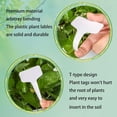 thumbnail image 4 of HOMEIORA Plant Labels 100Pcs 4 InchT-Type Plant Name Tags Garden Seed Labels Markers Plastic Tag for Outdoor Waterproof Plant Label Stakes with Permanent Marking Pen, White, 4 of 8