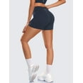 thumbnail image 5 of YEEKISUS Women High Waisted Biker Shorts Scrunch Butt Booty Lifting Shorts for Workout Gym Yoga Athletic Running Cycling Navy Blue XL, 5 of 7