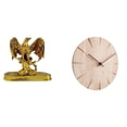 thumbnail image 1 of Escultura Resina Figura Estatua Reloj de Pared Reloj de Pared Redondo de Madera Madera Maciza Reloj Silencioso Material de Resina Único Adecuado para, 1 of 7