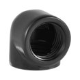 thumbnail image 1 of Fitting Adapter 90 Degree Fitting Adapter Brass Black 2 Pcs 90 Degree Fitting Adapter G1 4 Thread For Pc Water Cooling SystemFemale To Female, 1 of 8