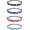 Light blue,blue,rose red,black, variant on 4 count Soccer Headband for Girls Adjustable Athletic Headbands with Non-Slip Design  Headband for Women Football  Hair Bands for Girls Teens