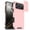 Pink, variant on Moreoy Dual Layer Protective Case for iPhone 18 Pro with Built-in Slide Camera Lens Cover, Supports Wireless Charging, Hybrid Heavy Duty Shockproof Drop Protection Phone Shell,Blue