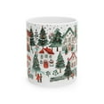 thumbnail image 2 of Christmas Village Ceramic Mug Cozy Holiday Town Scene Christmas Coffee Mug, White Coffee Mug, Christmas Ceramic Mug, Christmas Gift for Mom Dad, 2 of 6