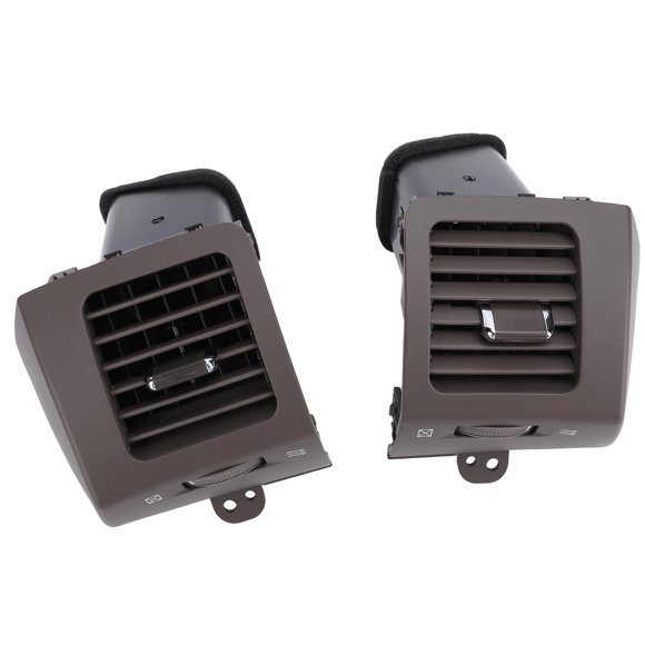 Dash AC Air Vent, Car AC Outlet Panel Anti Aging 1 Pair Stylish Grey Seamless Fit Enhanced Air Circulation for Prado J120 2002 To 2009