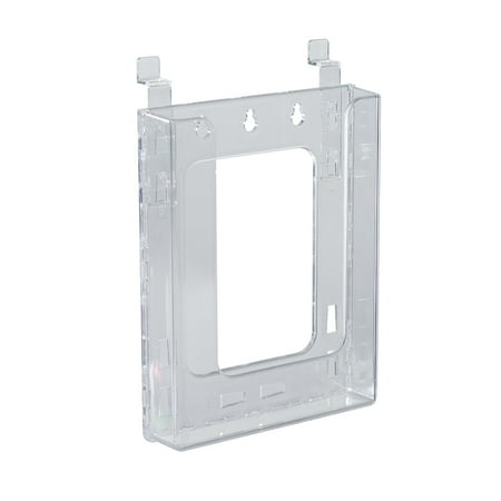UPC: 0696859999093 | Azar Displays 252344 Slat wall Bifold Brochure Holder. Inside Dimension: 6.125 W  10-Pack