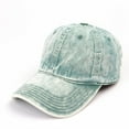 thumbnail image 2 of ZQUUVOU Baseball Cap Adjustable Classic Low Hat Unconstructed Plain Cotton Cap Men Women A-Green, 2 of 3
