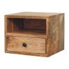 thumbnail image 4 of Artisan Furniture Solid Wood Solis 1-Drawer Oak-ish Wall Mounted Nightstand with 1- drawer, 4 of 11