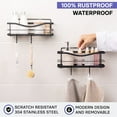 thumbnail image 2 of 20 Pcs J Shaped Hook, Black Snap-On Hooks,NOGIS Stainless Steel Clip-on Hook, Hanging Sink Grid Hook, Heavy Duty Wire Rack Hook for Kitchen, Bedroom, Office (Black), 2 of 7