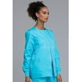 thumbnail image 6 of Cherokee Workwear Prints Women's Scrubs Jacket Snap Front Warm Up 4350, 6 of 7