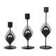 thumbnail image 3 of Candelabro de Metal de 3 uds., candelabro de escritorio para regalos, MESA CENTRO de MESA, adorno decorativo para cumpleaños, 3 of 9