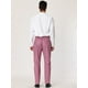 thumbnail image 5 of Pantalones a cuadros de negocios para hombre Pantalones de vestir a cuadros ajustados casuales Rosa L, 5 of 6