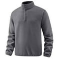 thumbnail image 2 of pstuiky manga larga para hombre, Suéter de manga larga con cremallera para hombre, abrigo informal sin capucha de manga larga para hombre Tops casuales para hombres m, 2 of 3