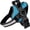 Teal Ocean, variant on Adjustable No-Pull Dog Harness with 3 Leash Attachment Rings, Training Vest for Small Medium Large Dogs in Red, Extra Large Size
