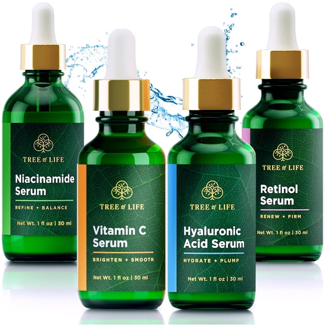 Set para el cuidado de la piel Tree of Life, iluminador facial, reafirmante e hidratante