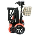 thumbnail image 4 of Bangeran 4 Wheel Mobile Scooter, Foldable and Lightweight, Rides Up to 12 Miles - Matte Red, 4 of 7