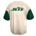 thumbnail image 3 of Men's-Fanatics  Cream New York Jets Vintage Full-Button Short Sleeve Top, 3 of 3