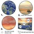 thumbnail image 3 of Designart "Dusk Blue Bonnets II" Blue Bonnets Wall Art Living Room, 3 of 7