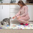 thumbnail image 3 of Pioneer Flower Floral Print Pattern Kitchen Rugs Sets Of 2,Anti Fatigue Kitchen Mat Rugs Non Slip Washable,Decorative Kitchen Floor Mats for Kitchen,Sink,Laundry,17"x30"+17"x47", 3 of 7