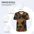 thumbnail image 4 of Balery Embroidery Chicken Rooster Baseball Jersey for Men Casual Button Down Shirts Short Sleeve Active Team Sports Uniform-X-Large, 4 of 9