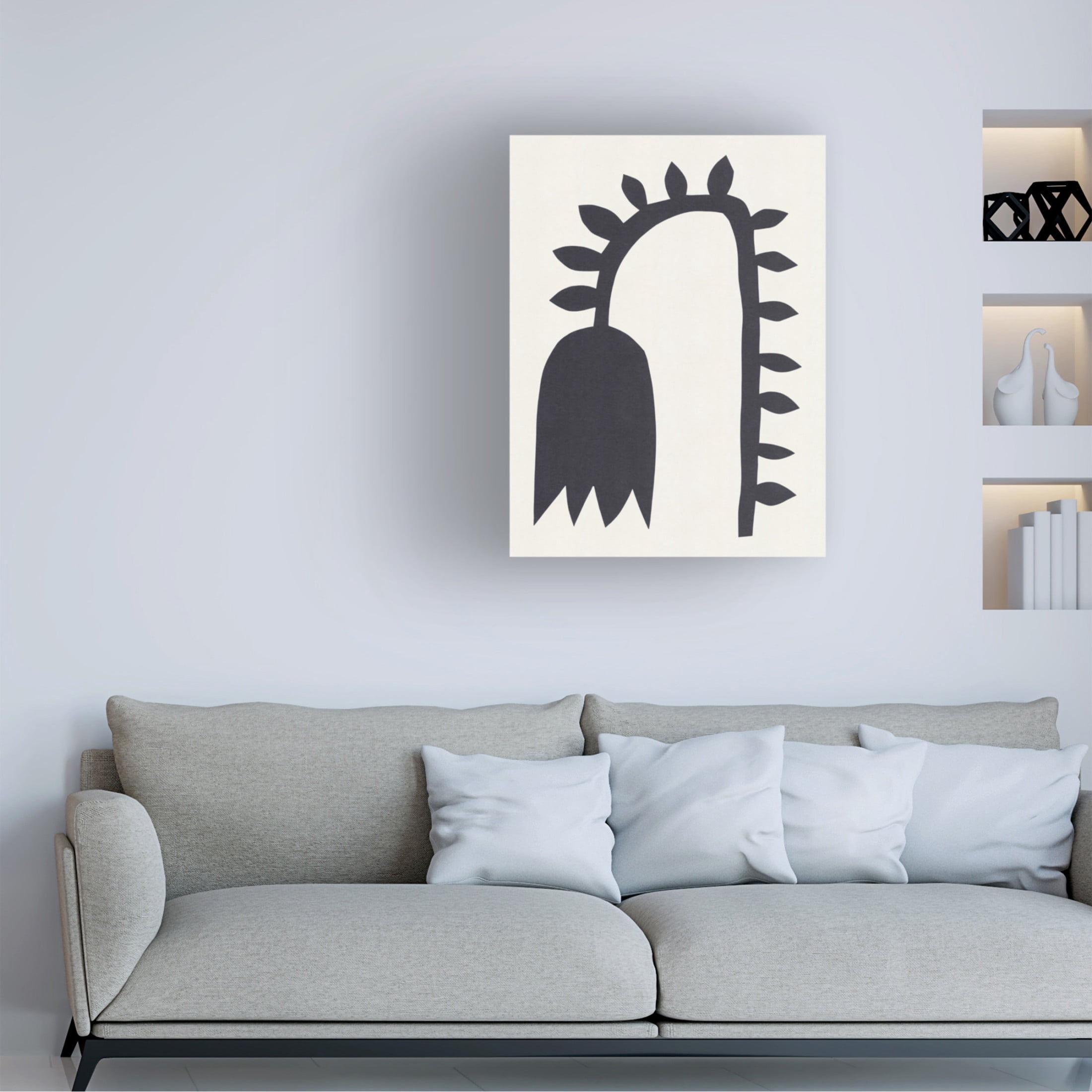 Trademark Fine Art Alisa Galitsyna Black Tulip 1 Canvas Wall Art