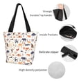 thumbnail image 4 of Pofeuu South American Animals Print Women Fashion Shoulder Handbags Top Handle Satchel Bags Tote Shoulder Shopping Bag Stylish Canvas Tote Bag, 4 of 6