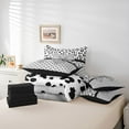 thumbnail image 6 of Castle Fairy Dreamy Ribbon Bowtie Bedding Comforter Set,Black Leopard King Bedding Sets, 6 of 8