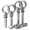 thumbnail image 2 of Eye Hooks 304Stainless Steel Sleeve Anchor Concrete Expansion Eye Bolt Installation Artifact Hook Long Universal Ring Expansion Screws Eyelet Screws (Color : 1, Dimensions : M8x100mm 2pcs), 2 of 5