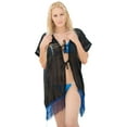 thumbnail image 3 of HAPPY BAY Women's Open Front Holiday Kimono Duster Cardigans XL-XXL Dark Sapphire_AB745, 3 of 5