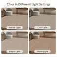 thumbnail image 7 of ODIKA 5'x7' Brown Micro-Crosshatch Stilt Design Washable Area Rug Intricate Geometric Lines and Patterns Non-Slip, Low Pile, Stain Resistant for Guest Room, Lounge, Apartment, 7 of 7