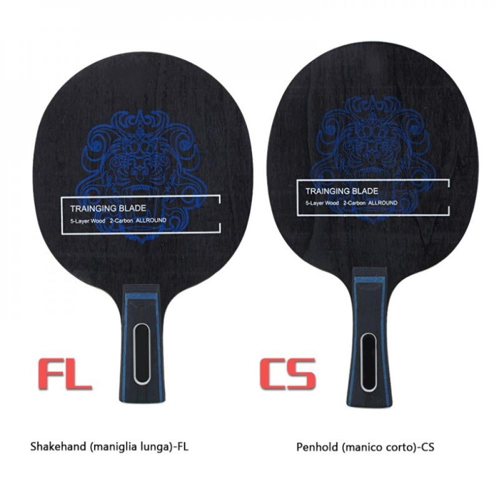 Short Handle Ping Pong Racket Table Tennis Paddle Bat Quality Penhold style 