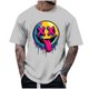 thumbnail image 1 of Blusas y camisas de manga corta y cuello redondo para hombre. Blusas/camisetas de manga corta con cuello redondo y estampado de Halloween para hombre. Blusa para hombre., 1 of 4