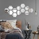 thumbnail image 3 of 12 acrylic mirror wall stickers (hexagonal, red) 17.7 cm x 15.3 cm mirror wall stickers living room decoration, 3 of 5