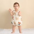 thumbnail image 4 of KVPLBQFD Burgundy Suit for Boys Baby Onesies 3-6 Months Boys Cute Animal Print Sleeveless 1 Pieces Thin and Open Romper Pure Organic Cotton Organic Cotton 3 Month Baby Girl Clothes, 4 of 8